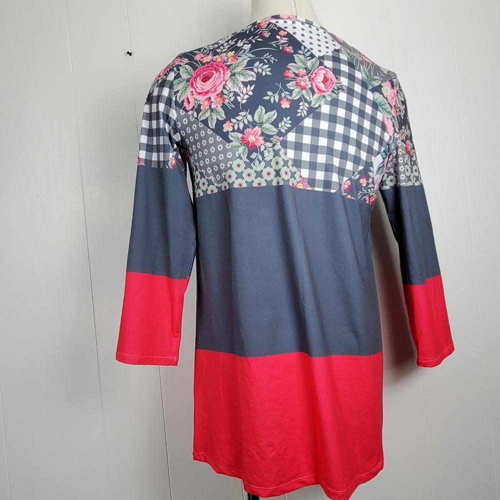 NWT Nanu 3/4 sleeve tunic shirt - Picture 8 of 13